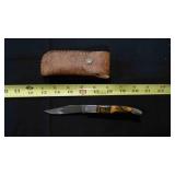 Folding Pocket Knife With Sheath