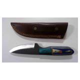 Drop Point Knife With Sheath