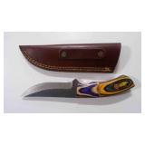 Straight Back Knife With Sheath