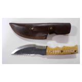 Stright Back Knife With Sheath