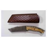 Tanto Bladed Knife With Sheath