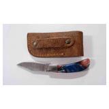 Folding Pocket Knife With Sheath