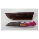 Clip Blade Knife With Sheath