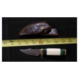 Clip Blade Knife With Sheath