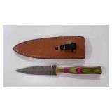 Double Edge Dagger Knife With Sheath