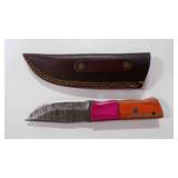 Straight Back Knife With Sheath