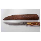 Long Fillet Bladed Knife With Sheath