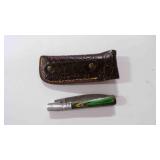 Folding Pocket Knife With Sheath