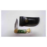 Folding Pocket Knife With Sheath