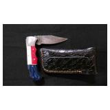 Folding Pocket Knife With Sheath