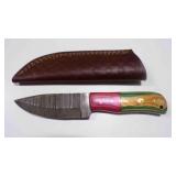 Drop Point Knife With Sheath