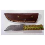Straight Back Knife With Sheath