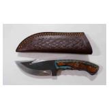 Gut Hook Knife With Seath