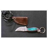 Miniature Bowie Knife W/Sheath & Keychain