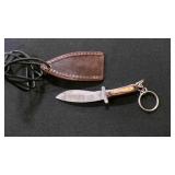 Miniature Recurve Knife With Sheath