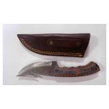 Gut Hook Knife With Sheath