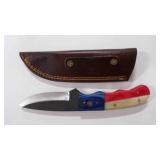 Drop Point Knife With Sheath