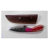 Spear Point Knife With Sheath