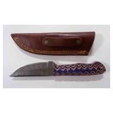 Stright Back Knife With Sheath
