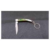 Miniature Folding Pocket Knife With a Keychain
