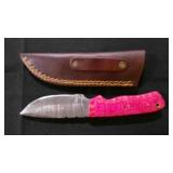 Drop Point Knife With Sheath