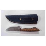 Straight Back Knife With Sheath