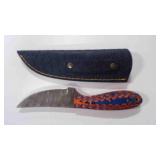 Straight Back Knife With Sheath