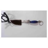 Miniature Bowie Knife W/Sheath & Keychain