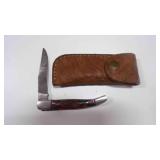 Folding Pocket Knife With Sheath
