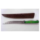 Long Fillet Bladed Knife With Sheath