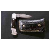 Folding Pocket Knife With Sheath