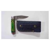 Folding Pocket Knife With Sheath