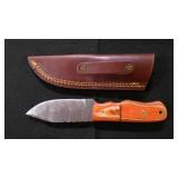Spear Point Knife With Sheath