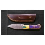 Spear Point Knife With Sheath