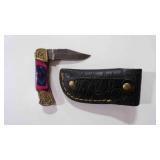 Folding Pocket Knife With Sheath