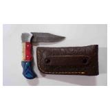 Folding Pocket Knife With Sheath