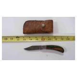 Folding Pocket Knife With Sheath