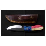 Spear Point Knife With Sheath