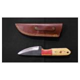 Drop Point Knife With Sheath