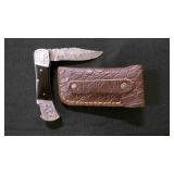 Folding Pocket Knife With Sheath