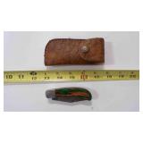 Folding Pocket Knife With Sheath