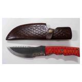Straight Back Knife With Sheath
