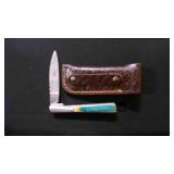 Folding Pocket Knife With Sheath