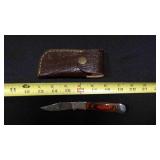 Folding Pocket Knife With Sheath