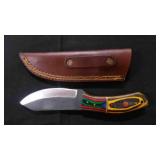 Spear Point Knife With Sheath
