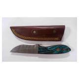 Straight Back Knife With Sheath