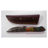Straight Back Knife With Sheath