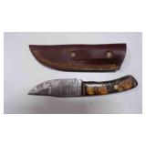 Clip Blade Knife With Sheath