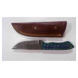 Straight Back Knife With Sheath