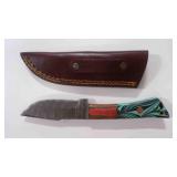 Drop Point Knife With Sheath